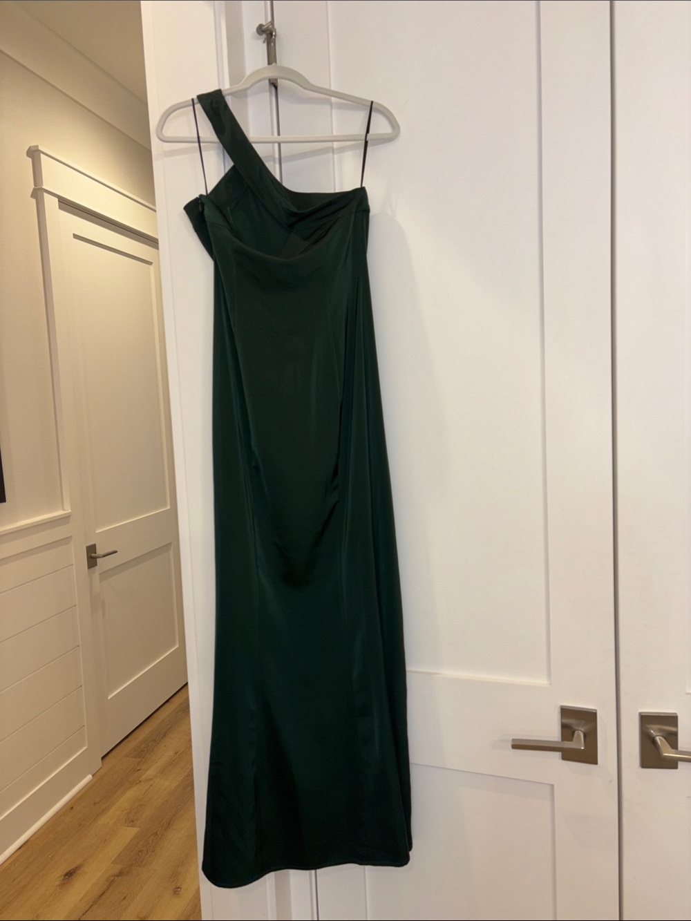 Revolve NBD Emerald Green One Shoulder Dress Gown Cocktail Formal Small NWT - Picture 5 of 6